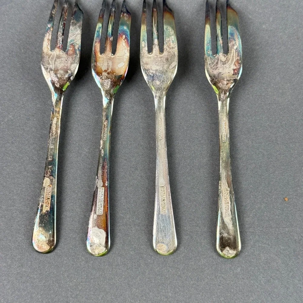 Vintage‎ Raimond Sheffield England Silver Plate Dessert Set Cake Server Boxed